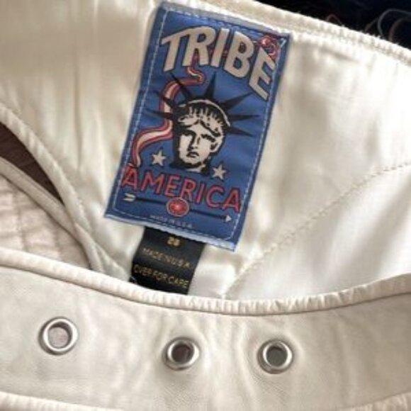 Real 100% Leather Tribe fringe pants festival motorcycle Native American chaps - Picture 5 of 16